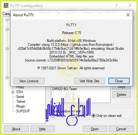 PuTTY 0.75 Released-08-05-2021​