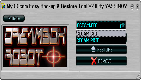 My CCcam Easy Backup Restore Tool V2.0