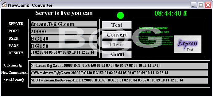    : NewCamd to CCcam Converter