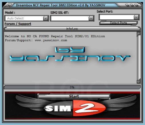 Dreambox NO CA FOUND Repair Tool NCF SIM2/V2 EDition