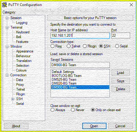 PuTTY SSH-Client