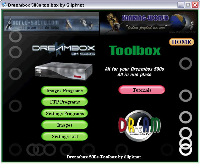 Dreambox 500s Toolbox