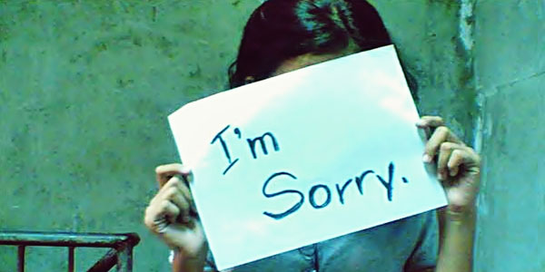    I'm sorry ,    Apology  