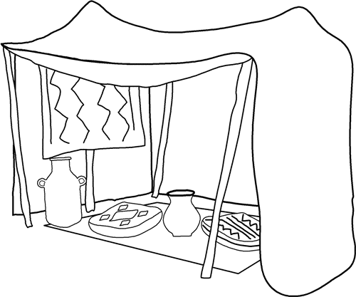 كيفية رسم خيمة في الصحراء رسم العين