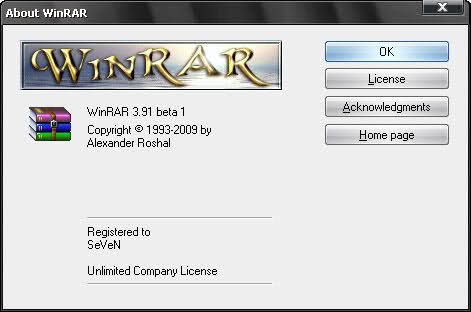    WinRAR 3.91Beta 1   