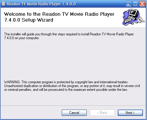            : Readon TV Movie Radio Player