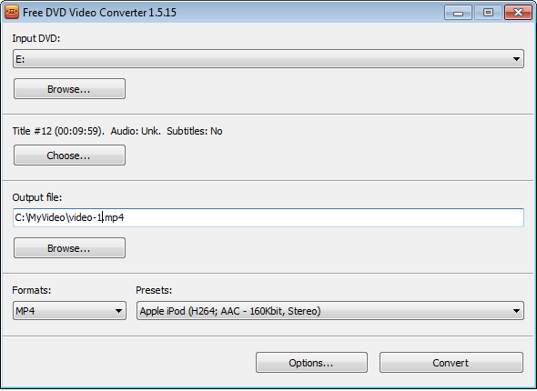 Free DVD Video Converter 2.0.13