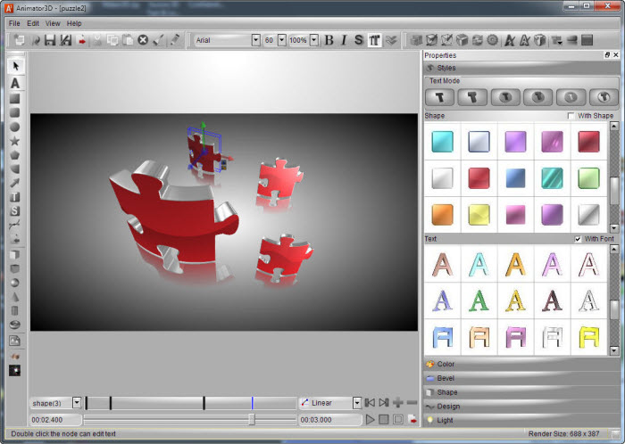       Aurora 3D Text Logo Maker 