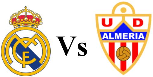 Real Madrid vs Almeria in the Primera Liga on Saturday 23/11/2013