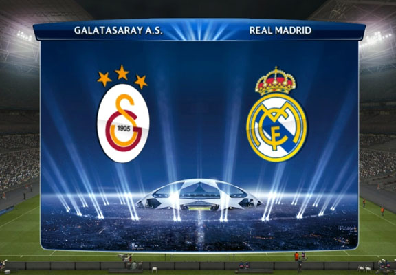 Real Madrid vs Galatasaray in the Champions League Wednesday 27.11.2013