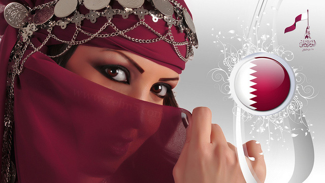 صور بنات قطر في اليوم الوطني , اجمل بنات قطر في اليوم الوطني القطري