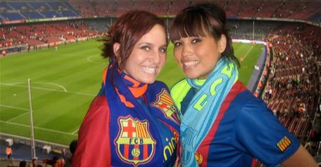 صور مشجعات برشلونة والريال , صور فتيات الاندية الرياضية الاوروبية