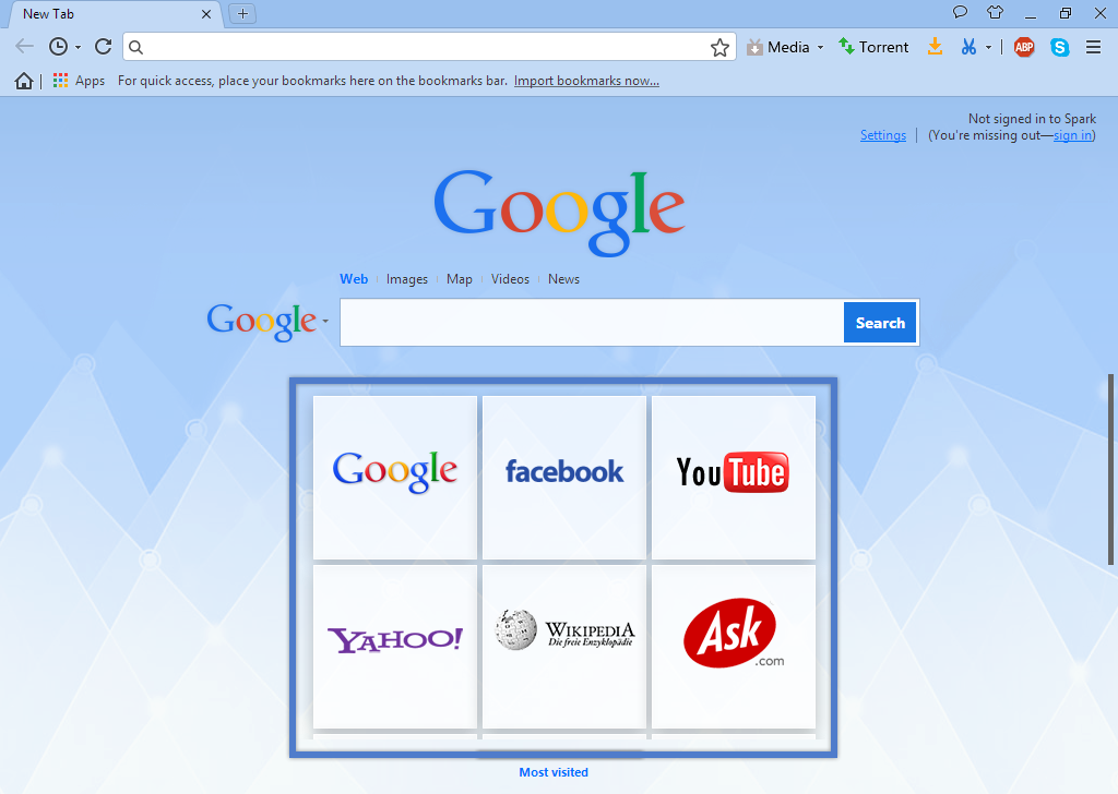 المتصفح الشهير Spark Browser فى احدث اصداراته