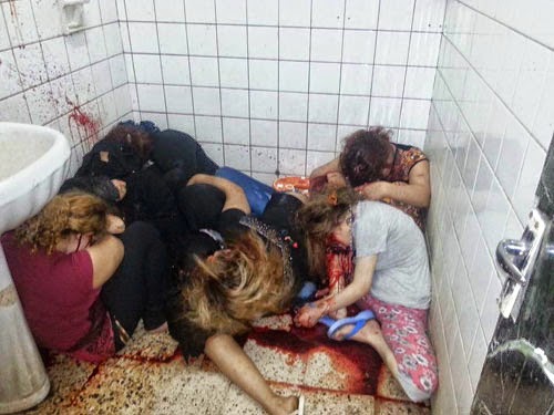 صور مقتل 29 امرأة فى شقة دعارة بالعراق على يد داعش
