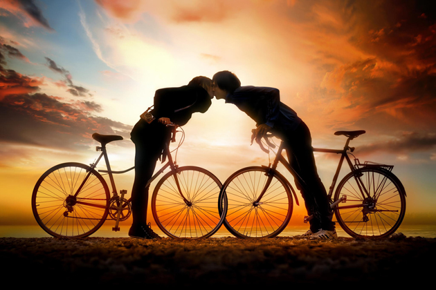 девушка парень велосипед любовь без смс