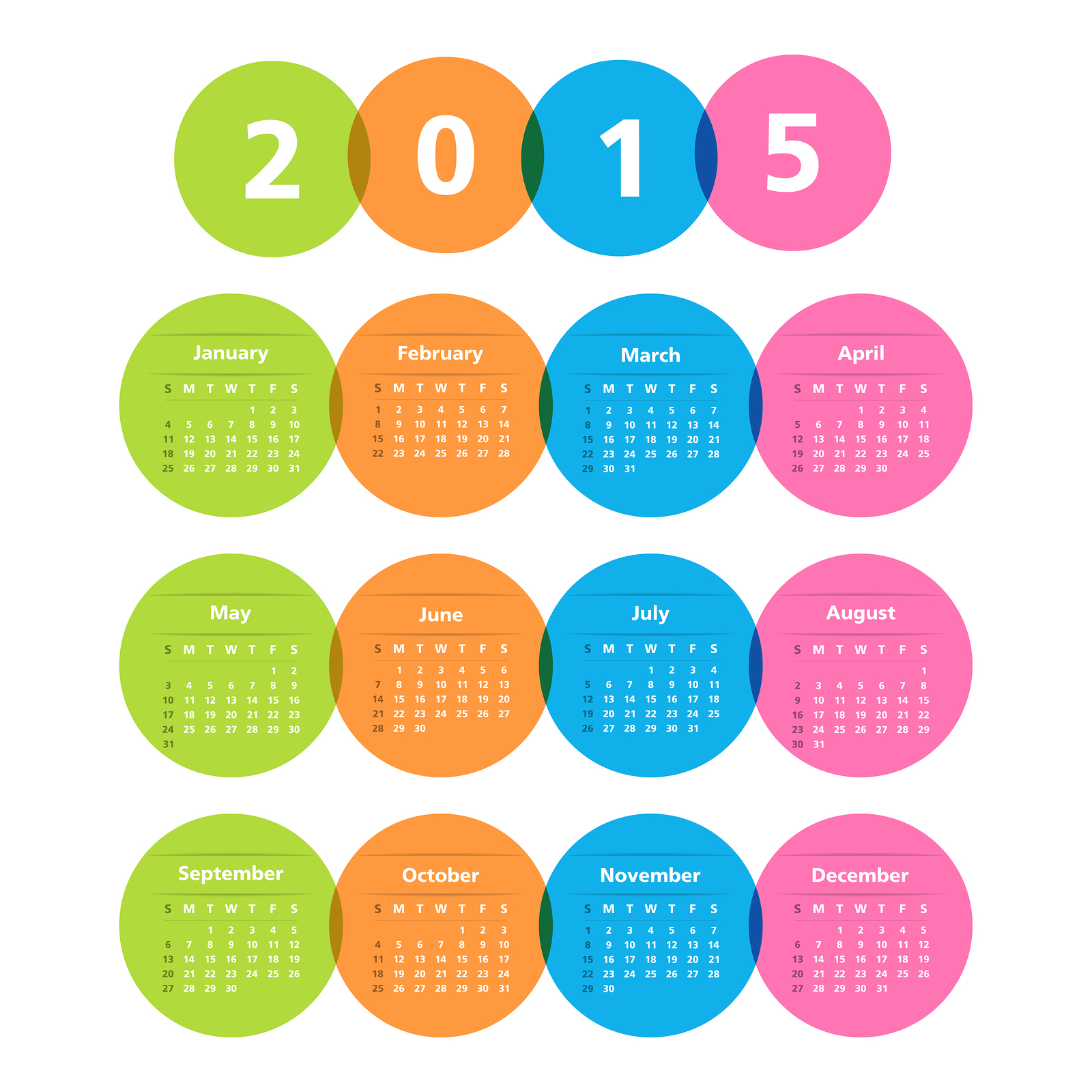    2015 , Calendar