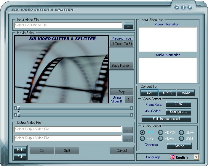 برنامج لتقسيم الفيديو Power Video Cutter