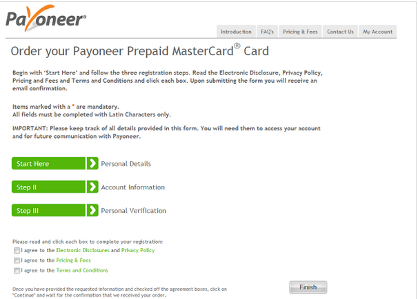 شرح التسجيل في بنك بايونير Payoneer - شرح الحصول على بطاقة MasterCard