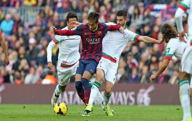 فيديو أهداف برشلونة 4 - صفر على غرناطة السبت 9-1-2016 , الدوري الاسباني