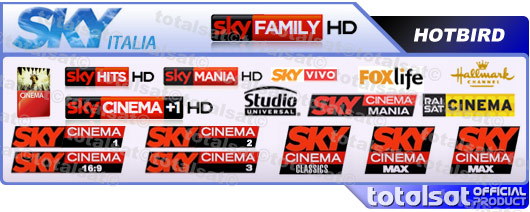 الباقة الايطالية Sky Italy بالصور الشرح HD