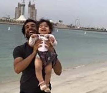 صور محمد صلاح لاعب ليفربول وابنته مكة , صور ابنة اللاعب محمد صلاح