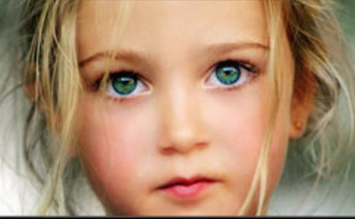 صور بنت بعيون خضراء , صور اطفال عيونهم خضر